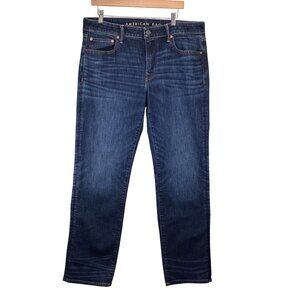 American Eagle Mens Jeans Size 38X31 38 X 31‎ Original Straight Airflex Denim